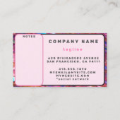 Glitter Populair Opal Holografisch Collectie Visitekaartje (Achterkant)