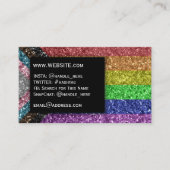 Glitter Preschool Leraar Professor LGBT Gay Pride Visitekaartje (Voorkant)