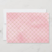 Glitter Princess 1e verjaardag uitnodigingen (Achterkant)