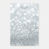 Glitter Princess Silver Sparkle Glamour Post-it® Notes (Voorkant)