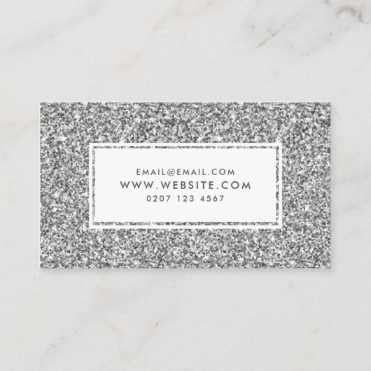Glitter Print  Feminine Visitekaartjes (Achterkant)