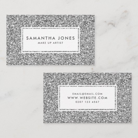 Glitter Print  Feminine Visitekaartjes (Voorkant / Achterkant)