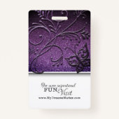  Glitter Professional CNA Zuster Fotonaam Badge (Achterkant)