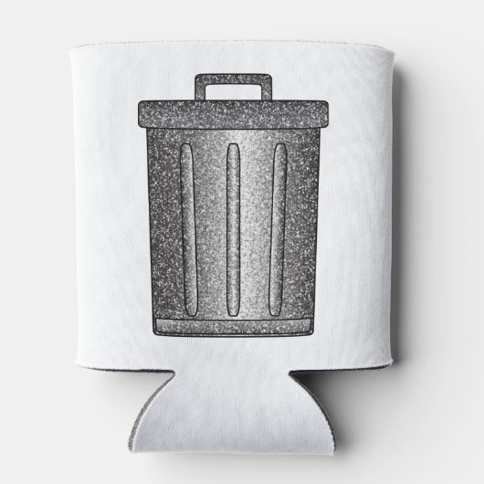 Glitter prullenbak blikjeskoeler (Achterkant)