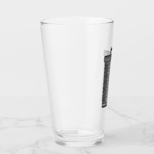 Glitter prullenbak glas (Rechts)