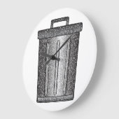 Glitter prullenbak grote klok (Hoek)