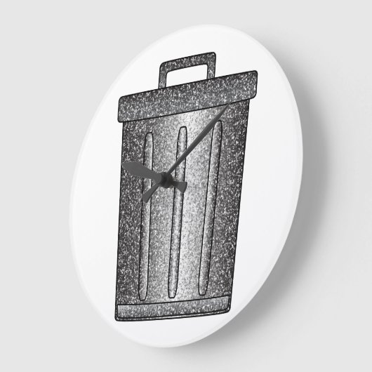 Glitter prullenbak grote klok (Hoek)