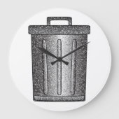 Glitter prullenbak grote klok (Voorkant)