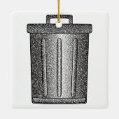 Glitter prullenbak keramisch ornament (Achterkant)