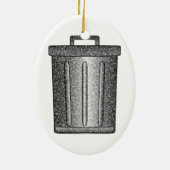 Glitter prullenbak keramisch ornament (Achterkant)