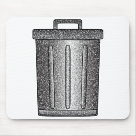 Glitter prullenbak muismat