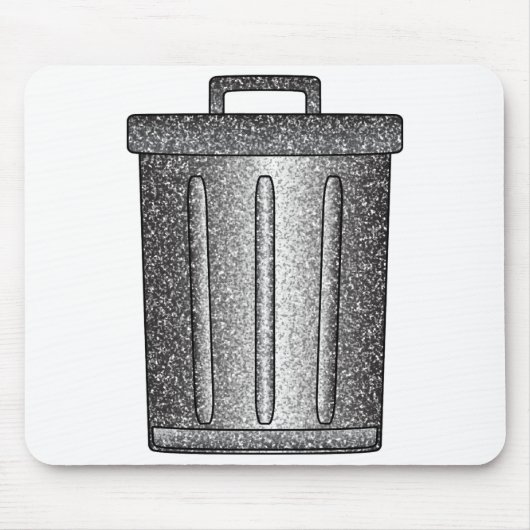 Glitter prullenbak muismat (Voorkant)