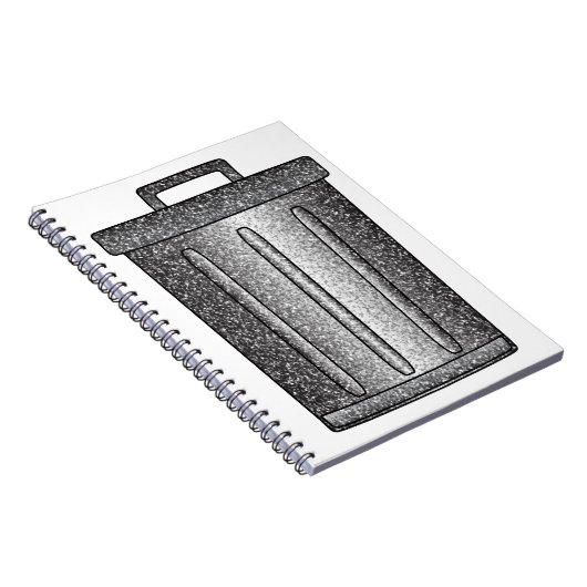 Glitter prullenbak notitieboek (Rechterzijde)