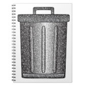 Glitter prullenbak notitieboek (Voorkant)