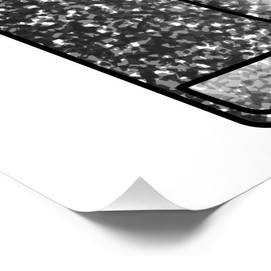 Glitter prullenbak perfect poster (Hoek)