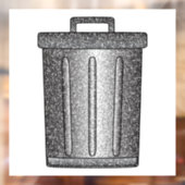 Glitter prullenbak raamsticker (Vel 2)