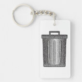 Glitter prullenbak sleutelhanger (Voorkant)