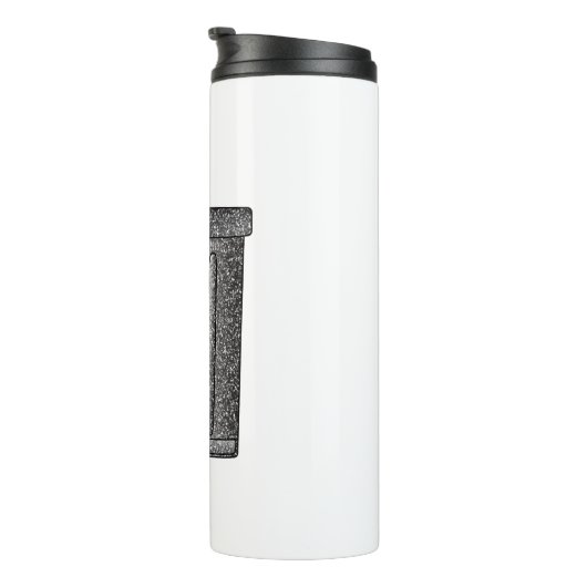 Glitter prullenbak thermosbeker (Geroteerd rechts)