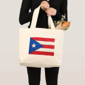 Glitter Puerto Rico canvas tas (Voorkant (product))