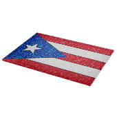Glitter Puerto Rico Glazen snijplaat Snijplank (Hoek)