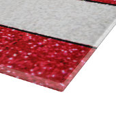 Glitter Puerto Rico Glazen snijplaat Snijplank (Hoek)