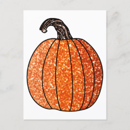 Glitter Pumpkin Briefkaart