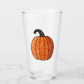 Glitter Pumpkin Glas (Voorkant)