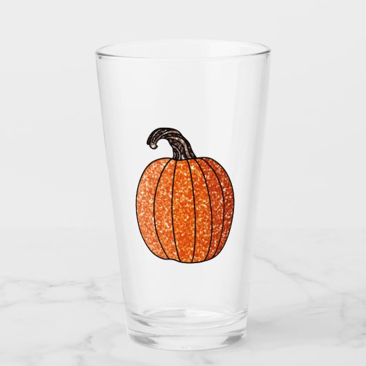 Glitter Pumpkin Glas (Voorkant)