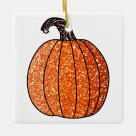 Glitter Pumpkin Keramisch Ornament