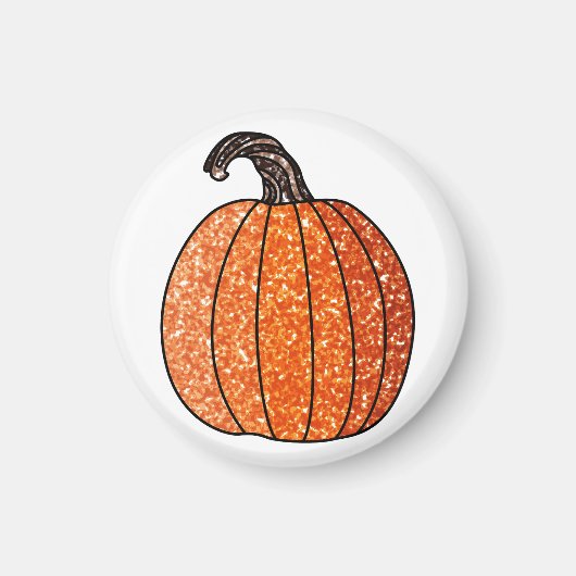 Glitter Pumpkin Magneet (Voorkant)