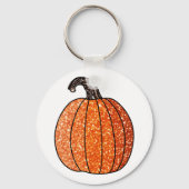 Glitter Pumpkin Sleutelhanger (Voorkant)