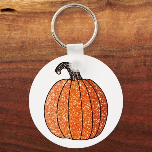 Glitter Pumpkin Sleutelhanger (Achterkant)
