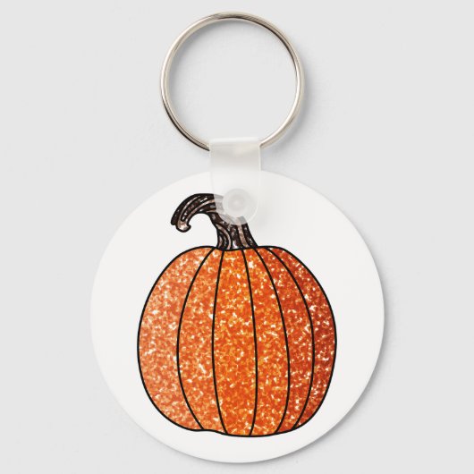 Glitter Pumpkin Sleutelhanger (Achterkant)
