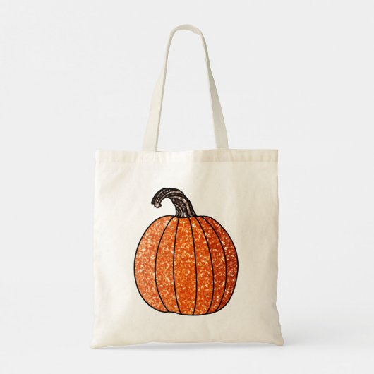 Glitter Pumpkin Tote Bag (Achterkant)