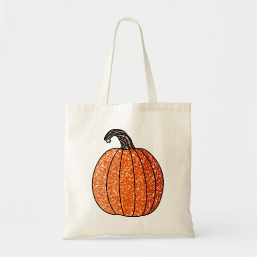 Glitter Pumpkin Tote Bag (Voorkant)
