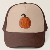 Glitter Pumpkin Trucker Pet (Voorkant)