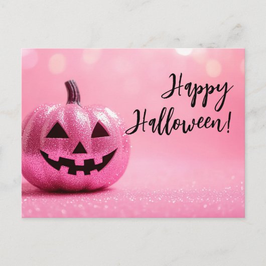 Glitter Pumpkins Halloween Wenskaart Briefkaart (Voorkant)