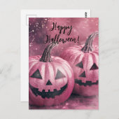 Glitter Pumpkins Halloween Wenskaart Briefkaart (Voorkant / Achterkant)