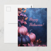Glitter Pumpkins Halloween Wenskaart Briefkaart (Voorkant / Achterkant)