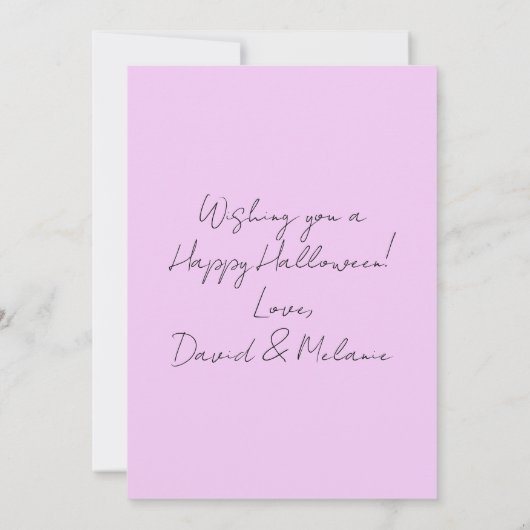 Glitter Pumpkins Halloween Wenskaart Kaart (Achterkant)