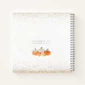 Glitter Pumpkins Wishes for Pas getrouwd Guest Boo Notitieboek (Achterkant)