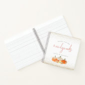 Glitter Pumpkins Wishes for Pas getrouwd Guest Boo Notitieboek (Binnen)