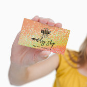 Glitter QR Code Logo Online Winkelstrand Sinaasapp Visitekaartje