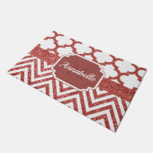 Glitter Quatrefoil Deurmat (Schuin)