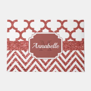 Glitter Quatrefoil Deurmat