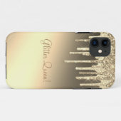 Glitter Queen Gold Sparkle Bling Glam Case-Mate iPhone Case (Achterkant (horizontaal))