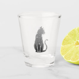 Glitter Queen Kitty shot glass Glas