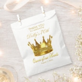 Glitter Queen of our Hearts 70th Birthday Crown Bedankzakje (Geknipt)