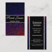 Glitter Rainbow Party Visitekaartje (Voorkant / Achterkant)