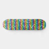 Glitter Rainbow Skateboard (Horizontaal)